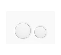 Wunderbad Plaque de bouton blanc brillant compatible avec Geberit Sigma, 1 plaque d'actionnement