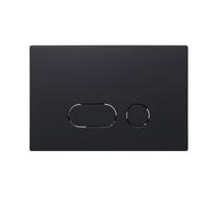 Wunderbad Plaque de poignée 870 pour Geberit Sigma en noir mat - Plaque d'actionnement WC 2 quantités en ABS compatible avec UP300, UP320, UP700, UP720, Sigma 8