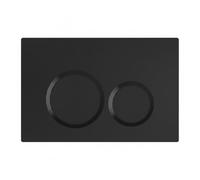 Wunderbad Plaque de poignée noire mate compatible avec Geberit Sigma UP 320, 1 plaque d'actionnement