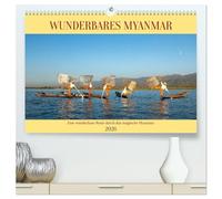 Wunderbares Myanmar (hochwertiger Premium Wandkalender 2026 DIN A2 quer), Kunstdruck in Hochglanz: Eine Reise durch das wunderbare und geheimnisvolle Myanmar