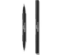 WUNDERBROW Duo de stylos à sourcils plus épais, stylo à double extrémité, végétalien et sans cruauté envers les animaux (noir/marron)