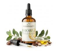 Wunderkraft Huile de jojoba bio 100 % pure et pressée à froid de qualité bio - Huile de soin de qualité supérieure pour la peau, les cheveux et le visage | Végétalien, pure et naturelle, sans additifs