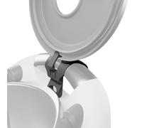 Wundermix - WunderClip® Pro Support de couvercle pour Thermomix TM6 & TM5 • Fixation automatique pour le couvercle du bol mixeur • Système de déverrouillage rapide • Sans BPA (Gris)