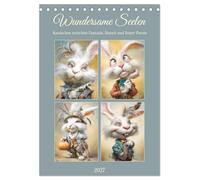 Wundersame Seelen. Kaninchen zwischen Fantasie, Humor und feiner Poesie (Tischkalender 2027 DIN A5 hoch), CALVENDO Monatskalender: Die verspielte, ... Welt außergewöhnlicher Kaninchen