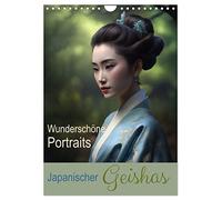Wunderschöne Portraits Japanischer Geishas (Wandkalender 2026 DIN A4 hoch), CALVENDO Monatskalender: Japanischer Geishas Portraits in traditioneller Tracht