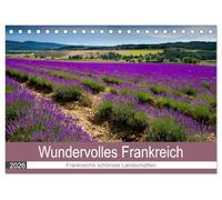 Wundervolles Frankreich (Tischkalender 2026 DIN A5 quer), CALVENDO Monatskalender: Die atemberaubenden und abwechslungsreichen Landschaften eines der schönsten Länder Europas