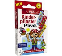 Wundmed Lot de 5 pansements pour enfant pirate 5 paquets de 10 pansements (50 pièces)
