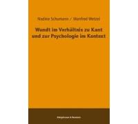 Wundt Im Verhältnis Zu Kant Und Zur Psychologie Im Kontext