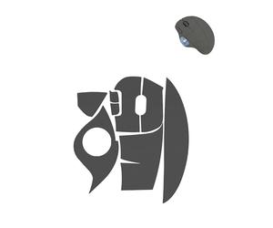 WUNIAK Bande antidérapante pour souris sans fil Logitech Ergo M575S/M575, ensemble d'autocollants ultra fins absorbant la transpiration, lavable, réutilisable, pour contrôle de jeu électronique