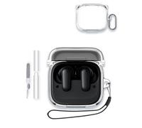 WUNIAK Coque pour écouteurs Anker Soundcore P30i, coque de protection rigide en polycarbonate avec porte-clés et kit de nettoyage, coque antichoc et anti-rayures pour écouteurs Bluetooth Soundcore