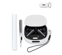 WUNIAK Coque pour Soundcore Liberty 4 Pro par Anker - Écouteurs sans fil antibruit - Coque de protection portable en silicone souple résistant aux rayures et aux chocs avec kit de nettoyage