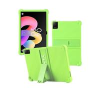 WUNIAK Étui pour tablette TCL TAB 10L Gen 4 10,1", coque de protection légère en caoutchouc résistant aux chocs, coque de protection réglable en silicone souple pour enfants, vert