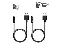 WUNIAK Lot de 2 câbles de charge pour écouteurs DOOGEE BoneBeat Swim Conduction, câble de charge USB magnétique flexible pour DOOGEE BoneBeat avec adaptateur Type-C vers USB (avec dragonne)