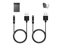 WUNIAK Lot de 2 câbles de charge pour enregistreur vocal Plaud Note Pro AI, câble de charge USB magnétique pour Plaud Note Pro avec adaptateur Type-C vers USB (avec cordon)