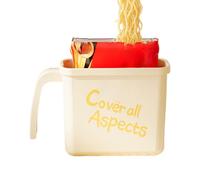 Wunikuda Ensemble de bols à pâtes - Grande capacité, portable, avec fourchette sans rinçage incluse, pour la maison, le dortoir, les déplacements, les voyages