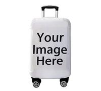 WunM Studio CE Housse de bagage personnalisée - Noir Classique Brossage Dentiste Valise voyage Protection 3D Print Trolley Case DIY Logo Accessoires Elastic Luggage Dust Cover, photo personnalis