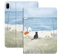 WunM Studio Coque Souple pour Kindle Voyage NM460GZ 2014 Kindle Paperwhite 1 2 3 4 10e génération 2019 J9G29R étui de Protection Funda/Chaud et guérissant Chat océan