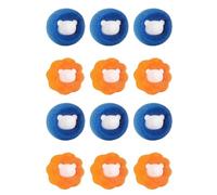 WUNZILO 12 pcs Attrape Poils pour Machine à Laver,Boules de Lavage Anti-Poils Réutilisables,Capteur de Poils de Chat et Chien,Balle Anti-Poil pour Lave-Linge, Effet Anti-Enchevêtrement, Attrape Poils