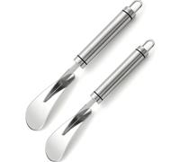 WUNZILO 2 pcs Couteau À Pamplemousse Orange Pomelo Éplucheur D'agre Des Fruits En Acier Inoxydable Coupe-Fruits Peeling Outil Légumes Trancheur Remover Cuisine Gadget, Outil de dépouillement