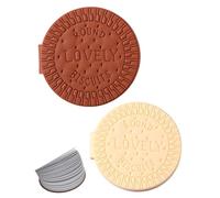 WUNZILO 2 pcs Haftnotizblock Schoko, Personalisierte Notizen, hochwertiges Papier, mit abgebissener Ecke, 160 Haftnotizen, Au goût de chocolat, Geschenk für befreundete Lehrerin, Dunkelbraun weiß
