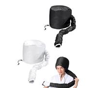 WUNZILO 2 pièces Chauffant Cheveux Afro,Casque Séchage pour Sèche-Cheveux,Casque Seche Cheveux,Sèche de Sapot pour Le Style de Séchage Curling Conditionnant En Profondeur(noir + argent)