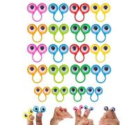 WUNZILO 20 Pièces Marionnettes à Doigts Oeil Doigt marionnette,Marionnettes à Doigt des Yeux,Jouet éducatif Doigt pour Enfants Goodie Sac Pâques Party Favors La Fête (Couleur aléatoire)
