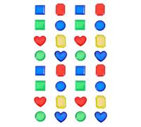 WUNZILO 32 pièces Gemmes de Plongée Colorés,Pierres Precieuses pour Enfants,Jouets Trésor Piscine,Lisse et non coupant,Jouet de Plongée Enfant pour Fêtes à Piscine,Jeux de Plage,Chasses au Trésor