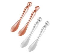 WUNZILO 4 pcs Massage des yeux Baguette magique Lifting & Firming Beauté Mur Alliage de zinc Massage Crème pour les yeux Cuillère Essence Introduction Mur