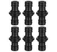 WUNZILO 6 pièces Raccord, 1/2 pouce double fiche Pièce de raccordement pour une connexion sûre des tuyaux, connexion de deux tuyaux pour la prolongation