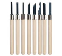 WUNZILO 8 PCS Ensemble D'Outils de Sculpture sur Bois, Kit de Ciseaux à Bois Sculpture Bois, pour Sculpteur, Charpentier, Amateur, Adultes