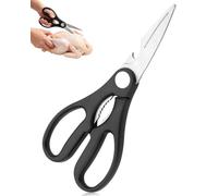 WUNZILO Ciseaux De Cuisine, Lavables Au Lave-vaisselle, Ciseaux Multi-usages Acier Inoxydable, Poignées Confortables Antidérapantes, Adaptés À La Cuisine,au Camping Et À Un Usage Quotidien(2,5mm)