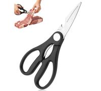 WUNZILO Ciseaux De Cuisine, Lavables Au Lave-vaisselle, Ciseaux Multi-usages Acier Inoxydable, Poignées Confortables Antidérapantes, Adaptés À La Cuisine,au Camping Et À Un Usage Quotidien(1,5mm)