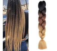WUODHTW Braiding Hair Extension Braids Hair Hot Synthetic Crochet Twist Braid Hair Extension for Box Braids Synthetic Fiber for Women Cosplay Halloween (-C14)