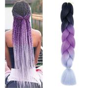 WUODHTW Braiding Hair Extension Braids Hair Hot Synthetic Crochet Twist Braid Hair Extension for Box Braids Synthetic Fiber for Women Cosplay Halloween (-C21)