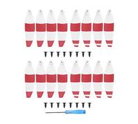 WUPEDI 16 pièces 4726F hélices à Faible Bruit Mini hélices légères colorées portatives, for Drone DJI Mavic Mini 2 Hélice de Drone(White Red)