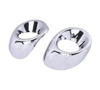 WUPEDI #413c 2 pièces, for Mitsubishi, for Outlander, 2013 2014 Chrome Ont Phare antibrouillard Couvercle de lampe Garniture lunette de feu antibrouillard de voiture