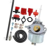 WUPÉDI 632371 632371A Carburateur de souffleuse à neige, for Tecumseh, H70 HSK70 Carburateur de neige, for Stens, souffleuse à neige 520-910 kit de piston de vilebrequin de cylindre