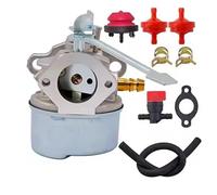 WUPÉDI 640309 Carburateur Souffleuse à neige 632537A 640093, for Tecumseh, HSK845 8204D 8204E HSK850 8327C 8327D 8222D 8222E 8221F 8222C kit de piston de vilebrequin de cylindre
