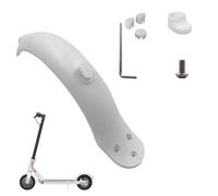 WUPEDI Ailes de Garde-Boue Scooter électrique, feu freinage, for Xiaomi, M365 Pro, Support arrière, vis Protection du, Partie Capuchon en Caoutchouc Garde-Boue(C-White)