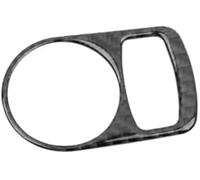 WUPÉDI Autocollant décoratif for interrupteur de phare avant de voiture, cadre réglable, for Q3 2013-2017, panneau de phares en fibre de carbone ensemble de commutateur de phare