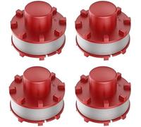 WUPÉDI Bobine de débroussailleuse, pour Einhell 3405096 ligne remplacement coupe-bordure à fil 2Mm GE-CT 36/30 Li E Solo Agillo 36/255 Bl 18/200 Bobine de tondeuse à gazon(BLACK 4pcs)