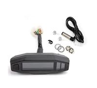 WUPEDI Compteur de vitesse LCD for moto, compteur kilométrique numérique universel, d'injection électrique et carburateur, russe KR200 Compteur de vitesse moto(With sensor)