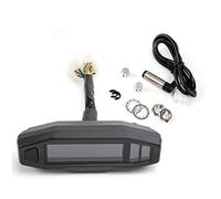 WUPEDI Compteur de vitesse numérique LCD universel for moto 12000 tr/min, for MINI, compteur kilométrique, russe KR200 Compteur de vitesse moto(With sensor)