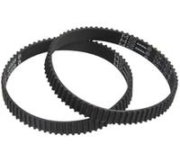 WUPEDI Courroies d'aspirateur, 2 pièces, courroie de distribution 2M-142-6, périmètre 142 mm, largeur 6 mm, dents 71, convoyeur synchrone, pièce de rechange for ménage Courroie d'aspirateur de voiture