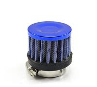 WUPEDI Filtre à air de voiture 12 mm 25 for moto, prise d'air froid, couvercle ventilation carter haut débit, for MINI, filtres reniflard Filtre d'admission pour moteur de moto(25MM BLUE)