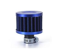 WUPEDI Filtre à air de voiture 12 mm 25 for moto, prise d'air froid, couvercle ventilation carter haut débit, for MINI, filtres reniflard Filtre d'admission pour moteur de moto(12MM BLUE)