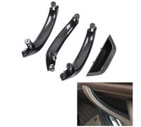 WUPEDI For BMW, X3 Poignée intérieure X4 Accoudoir de porte F25 F26 Poignée intérieure de porte avant gauche Poignée de porte poignée de porte de véhicule(Carbon Fiber 4-piece Set)