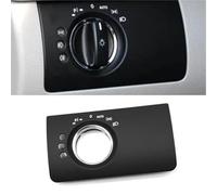 WUPÉDI For Mercedes, for Benz, ML GL W164, couvercle du bouton de commande des phares avant, accessoires de remplacement du panneau de commande des ensemble de commutateur de phare(BLACK Model B)