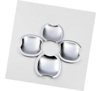 WUPEDI, for Nissan, Navara Frontier D40 2005-2013 Couvercle de poignée de Porte de Voiture chromé en Fibre de Carbone Couvre-poignée de Voiture(Silver Bowl)