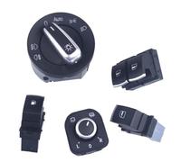 WUPEDI For VW, for EOS, for Golf, MK5 MK6 GTI, for Scirocco, for POLO, for Rabbit 2 phares de fenêtre porte, interrupteur rétroviseur automatique Interrupteur de commande des feux antibrouillard d